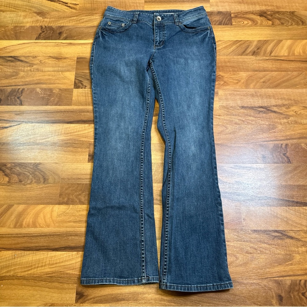 DKNY Womens Soho Bootcut Jeans Size‎ 6R Blue Denim Mid Rise Stretch